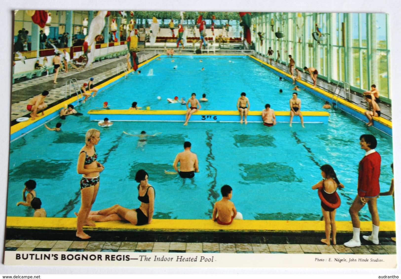 CPSM Vintage Angleterre Butlins Bognor Regis Holiday Park The Indoor Pool Piscine - Bognor Regis