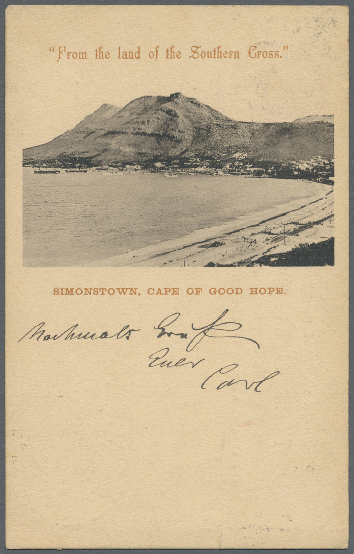 GA Thematik: Antarktis / Antarctic: German Valdivia Tiefsee-Expedition: 1898, Cape Of Good Hope 1 D. Postal Stationery P - Altri & Non Classificati