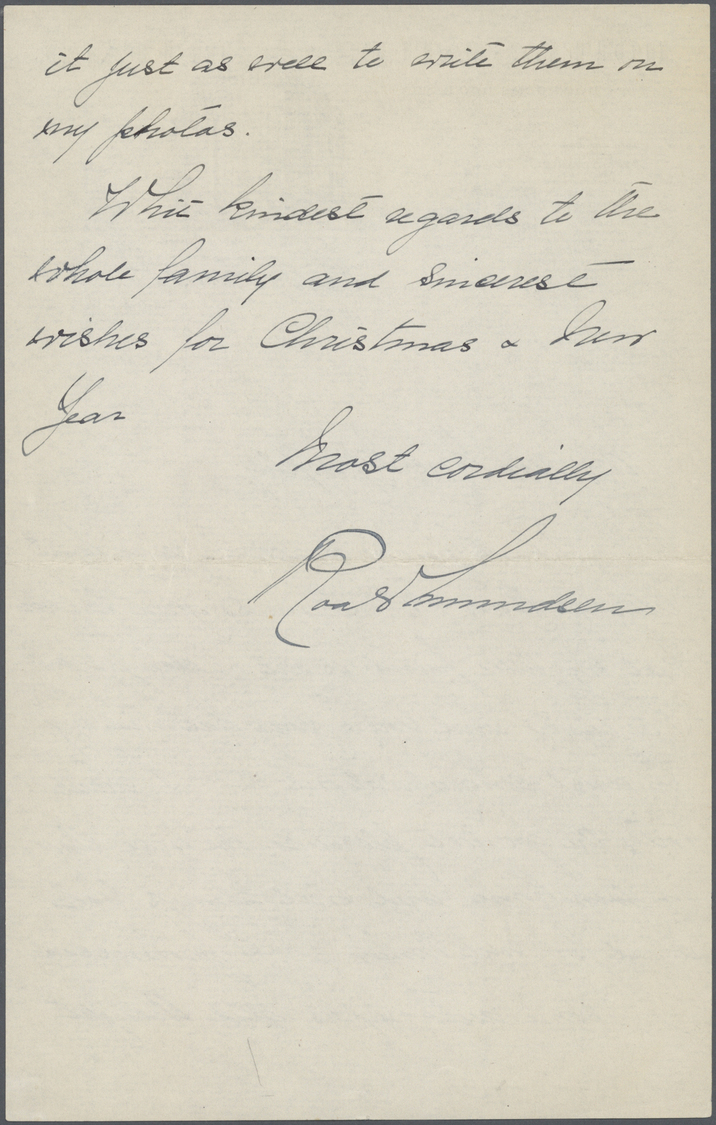 Br Thematik: Antarktis / Antarctic: 1925, ROALD AMUNDSEN, Handwritten Letter (Dec 13th) On Illustrated Lettersheet Of "H - Altri & Non Classificati