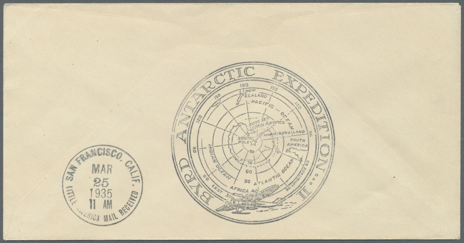 Br Thematik: Antarktis / Antarctic: Richard E. Byrd-Expedition II: 1935, Flight Cover From "LITTLE AMERIA ANTARCTICA JAN - Other & Unclassified