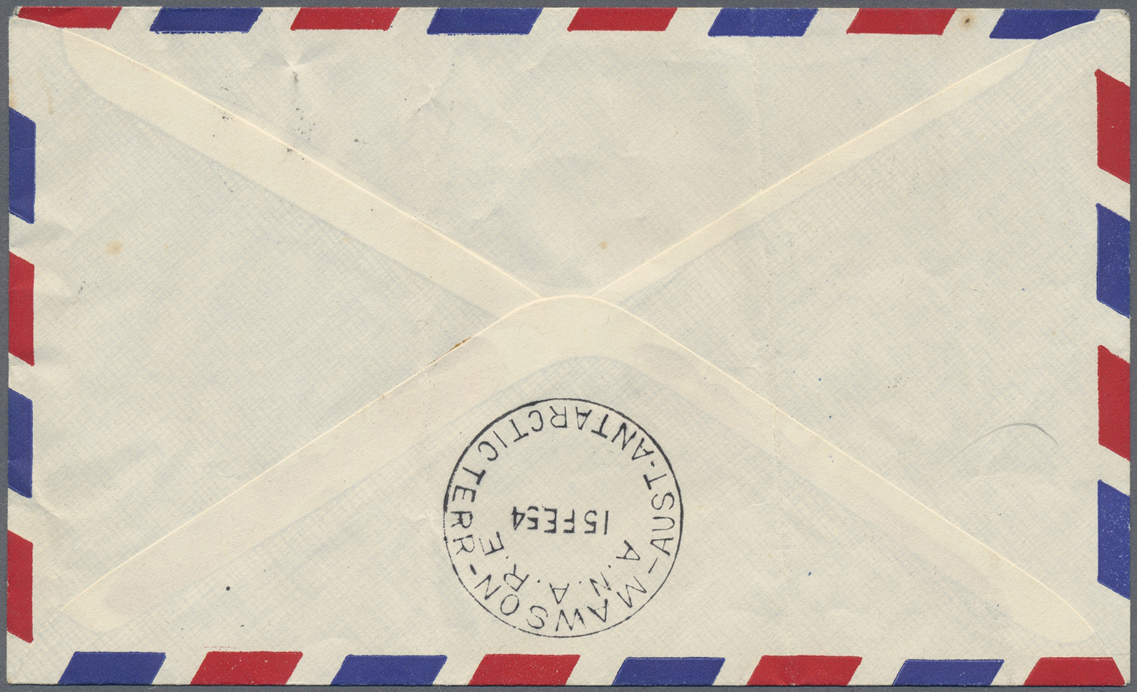 Br Thematik: Antarktis / Antarctic: 1954, Airmail Cover From 'ANARE HEARD IS.' (20.1.) Used Via French Antarctic PO. 'AR - Other & Unclassified