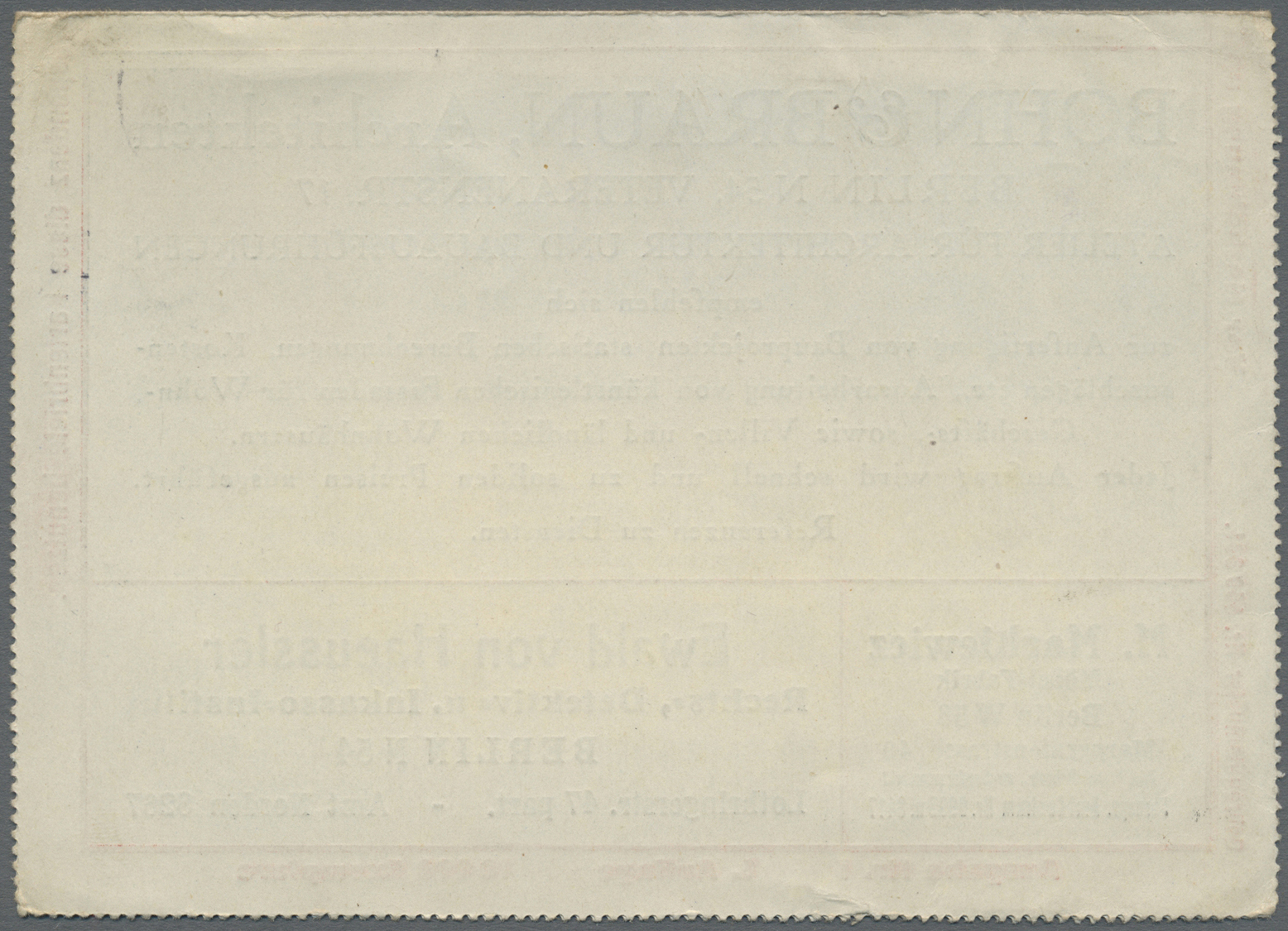 GA Thematik: Anzeigenganzsachen / Advertising Postal Stationery: 1913, Dt. Reich. Privat-Anzeigen-Kartenbrief 5 Pf Germa - Unclassified