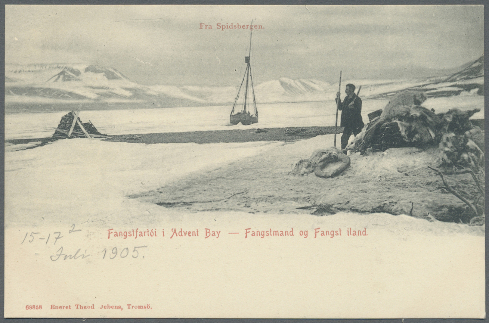 Br Thematik: Arktis / Arctic: 1905/1911: Two Picture Postcards From Advent Bay, Spitsbergen, One Bearing Spitsbergen Loc - Altri & Non Classificati