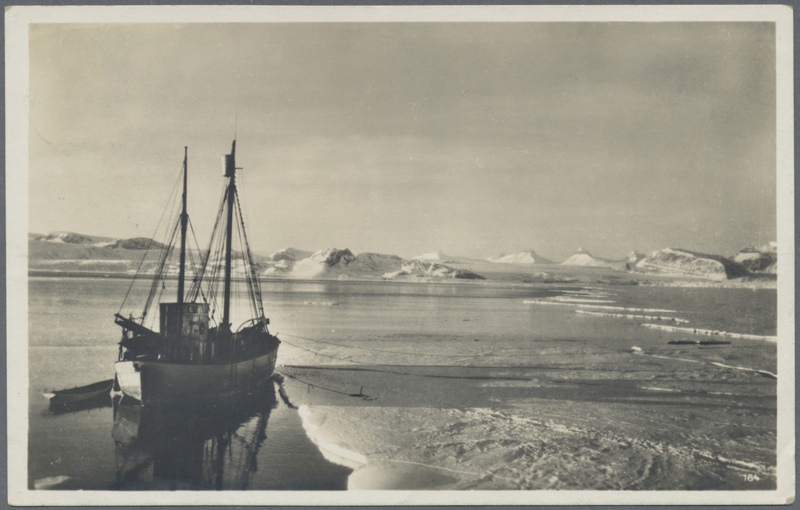 Thematik: Arktis / Arctic: 1931, Picture Card "Kingsbay" Franked With 20 Öre And Cancelled LONGYEARBYEN With Violett SPI - Altri & Non Classificati