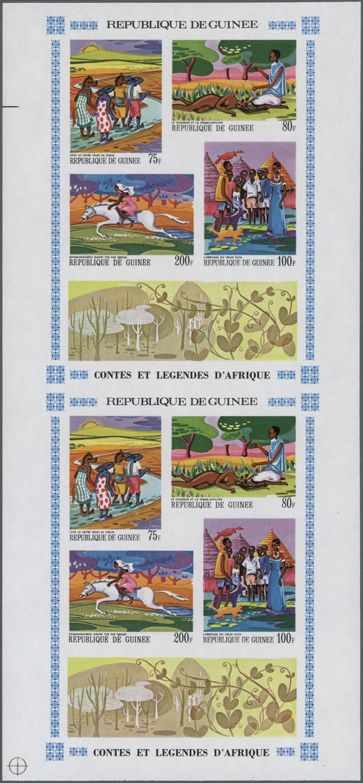 ** Thematik: Druck-Literatur-Märchen / Printing-literature-fairy Tales: 1968, Rwanda. Lot Of 2 Imperforate Vertical Pair - Non Classificati