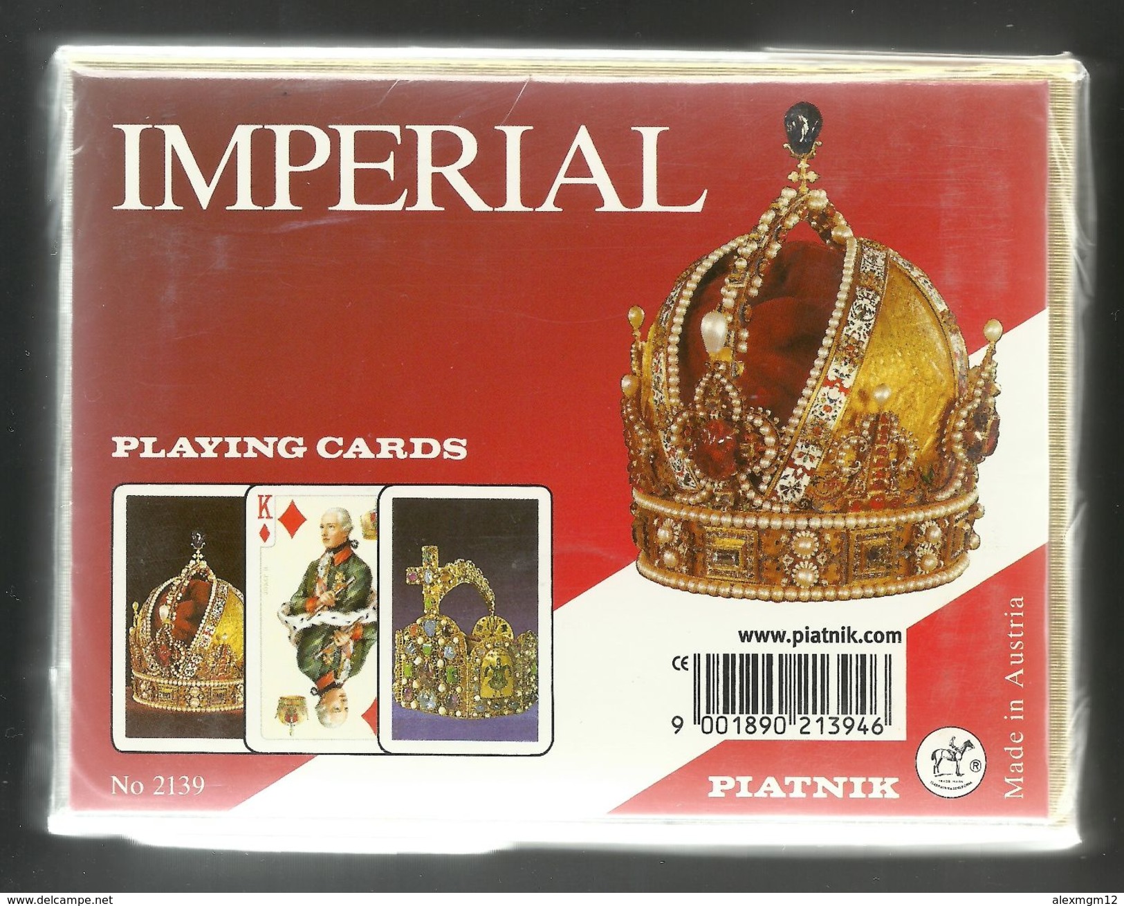 Imperial, Playing Cards, Piatnik, Austria, New, Sealed, 2 Decks - Playing Cards (classic)