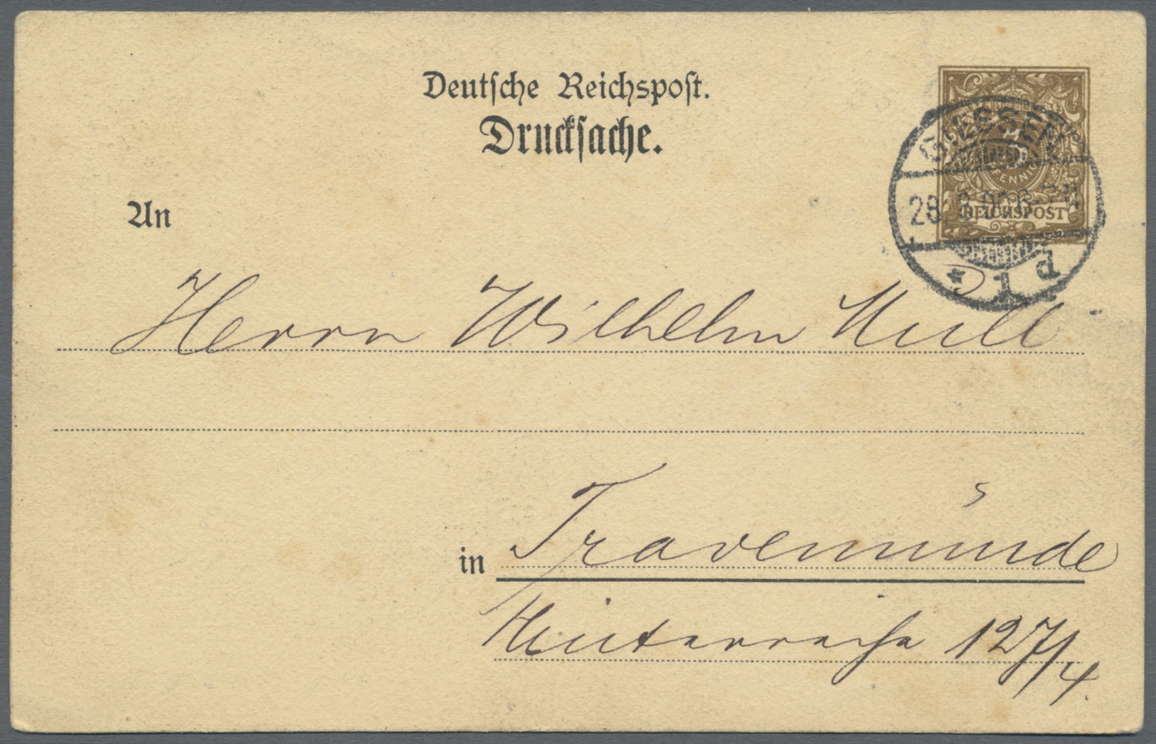 GA Thematik: Jagd / Hunting: 1900, Dt. Reich. Privat-Postkarte 3 Pf Ziffer "Gerbode Tapo Qualitätscigarre" Mit Rs. Abb. - Non Classés