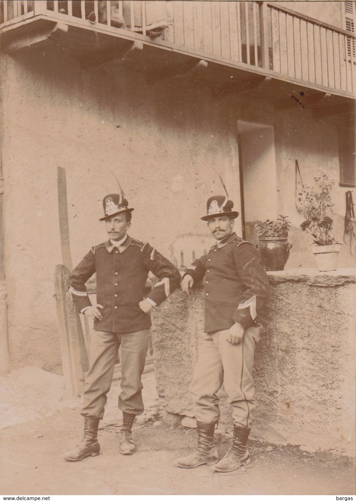 Photo Militaire Déserteur Italien Italie à Moutiers Savoie Alpes En 1897 - Guerre, Militaire