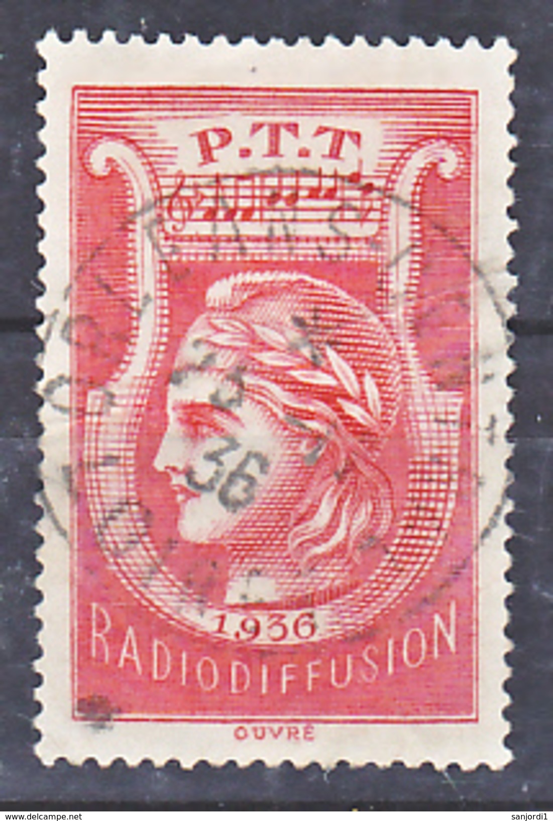 France Radiodiffusion 2  Oblitéré Used TB  Cote 25 - Radiodiffusion