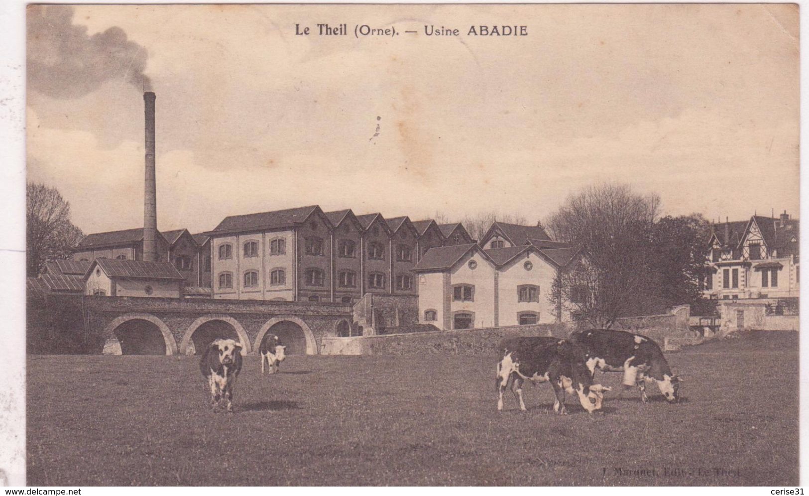 CPA -  LE THEIL (Orne) - Usine ABADIE - Autres & Non Classés