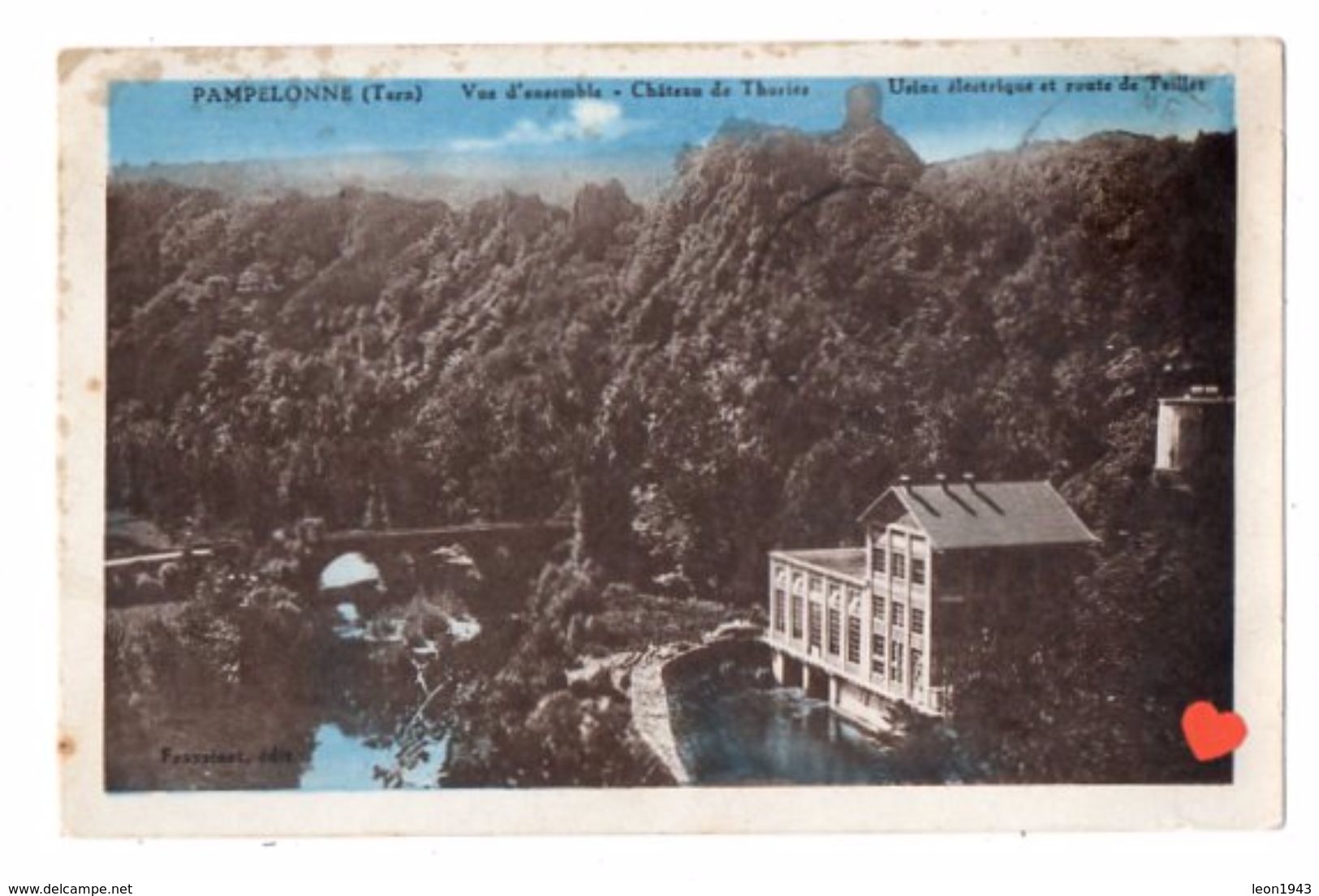 10443-LE-81-PAMPELONE-Vue D'ensemble-Château De Thuries-Usine électrique Et Route De Teillet - Pampelonne