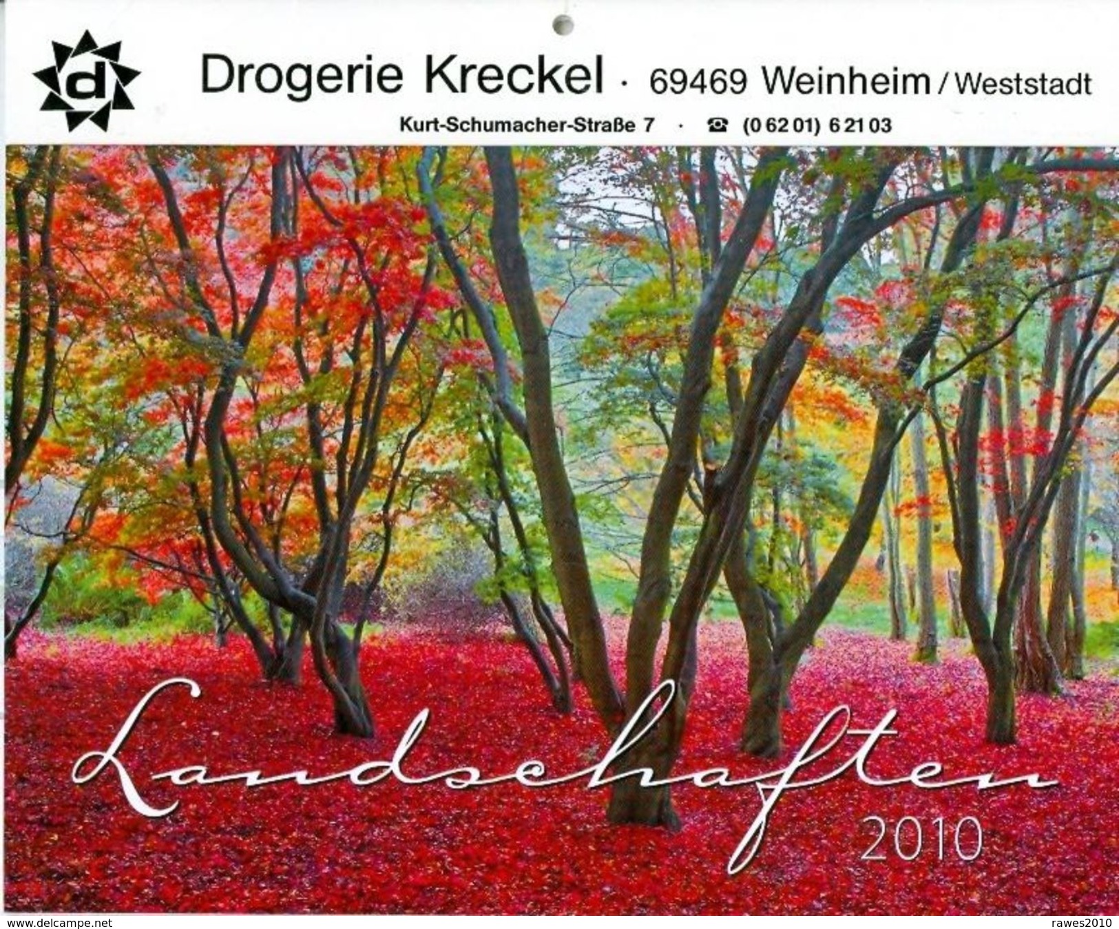 Kalender 2010 Landschaften Winter Frühling Sommer Herbst (Postkarten) Drogerie Kreckel Weinheim - Calendars