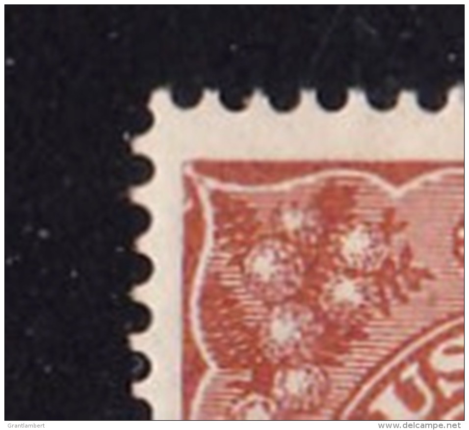 Australia 1915 King George V 5d Chestnut Single Crown Line Perf MNH - Listed Variety - Ungebraucht