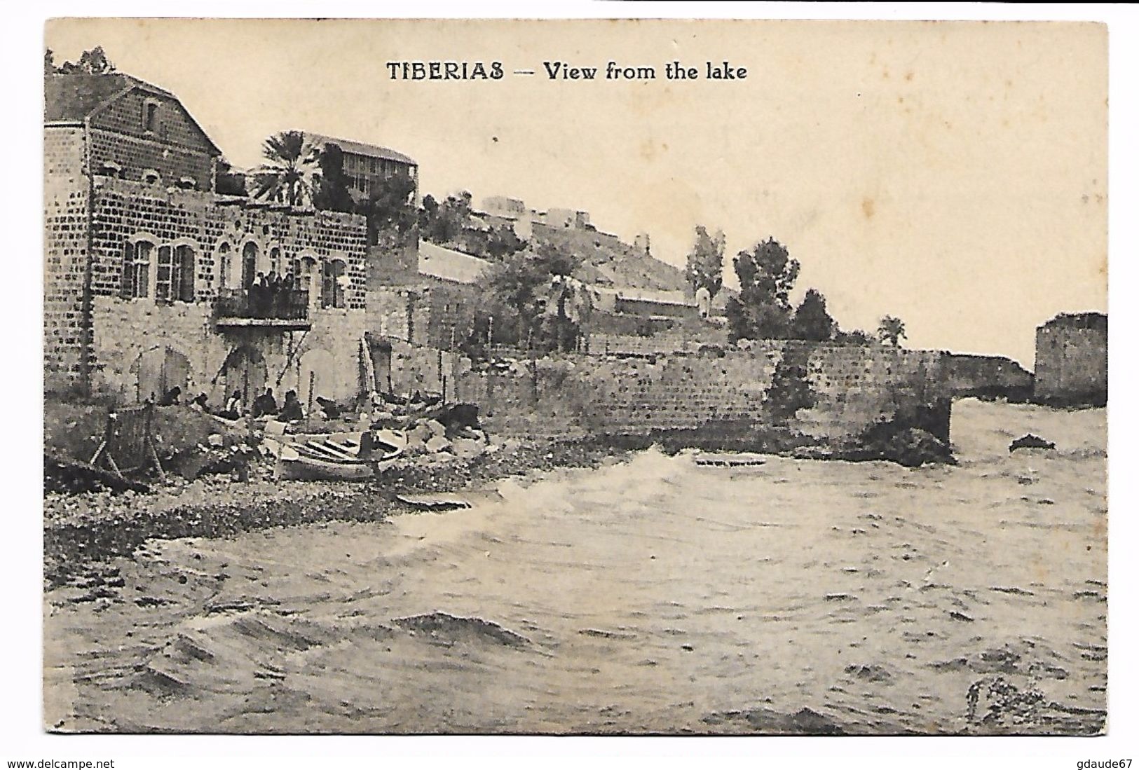 TIBERIAS (ISRAEL) - VIEW FROM THE LAKE - Israele