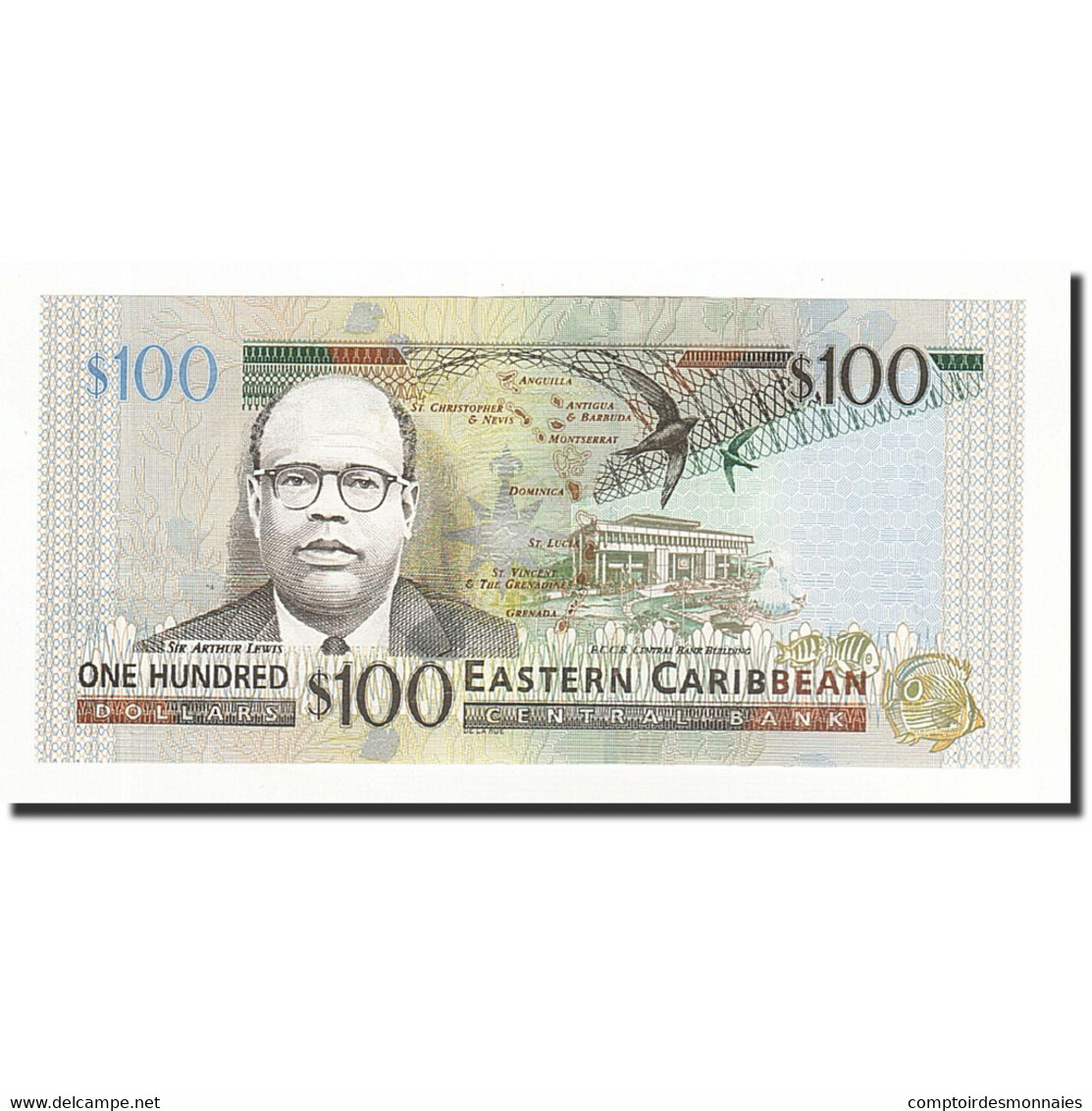 Billet, Etats Des Caraibes Orientales, 100 Dollars, Undated (2003), KM:46a, NEUF - Caraïbes Orientales