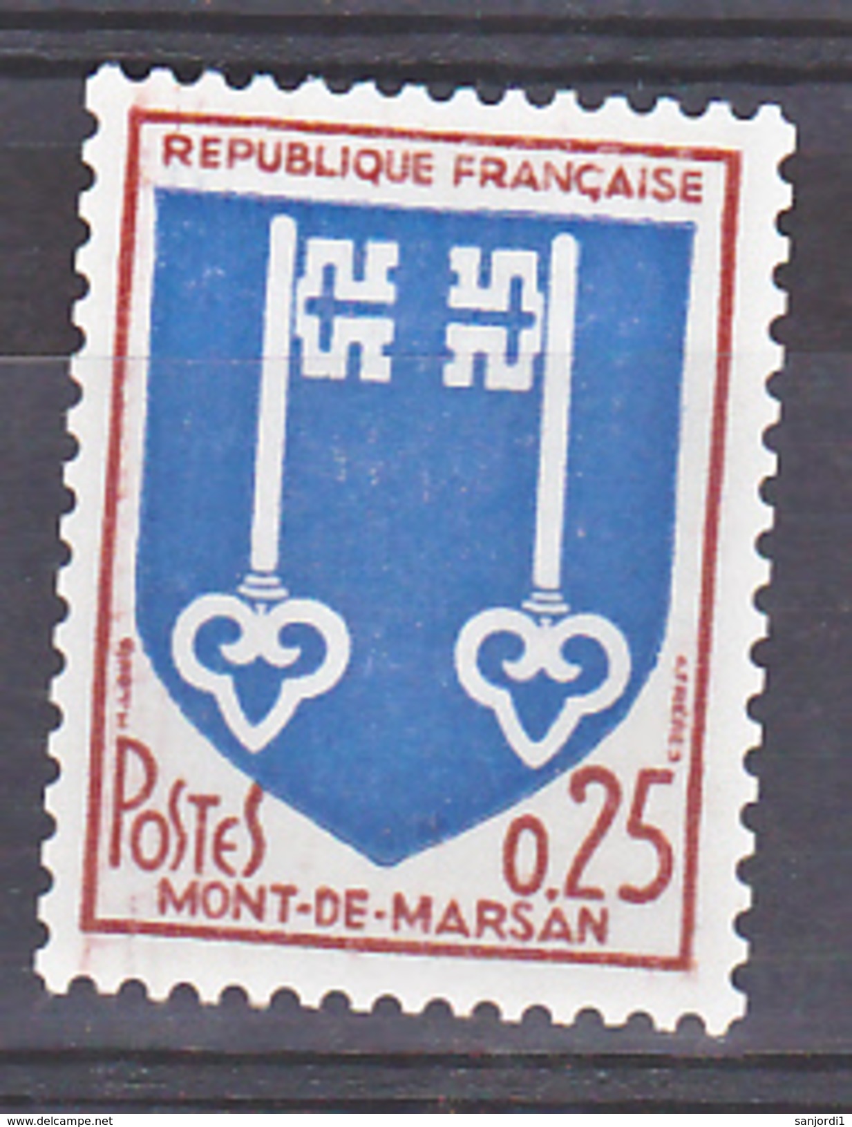 France 1469a Mont De Marsan Armoiries  Roulette N°rouge  Neuf ** TB MNH  Sin Charnela Cote 100 - Neufs