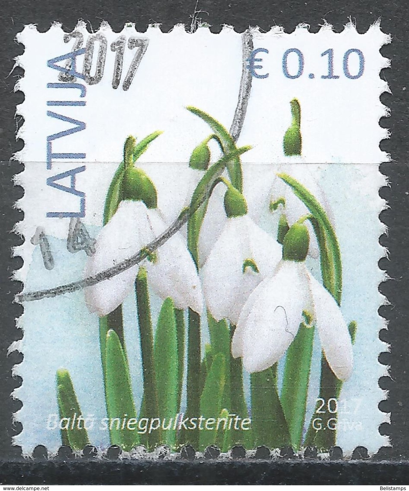 Latvia 2017. Scott #895a (U) Crocuses, Fleurs, Flowers * - Lettonie