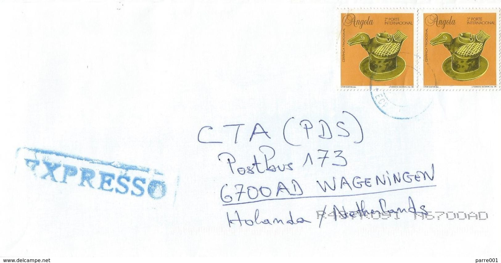 Angola 2003 ECP Luanda Pottery Express Cover - Angola