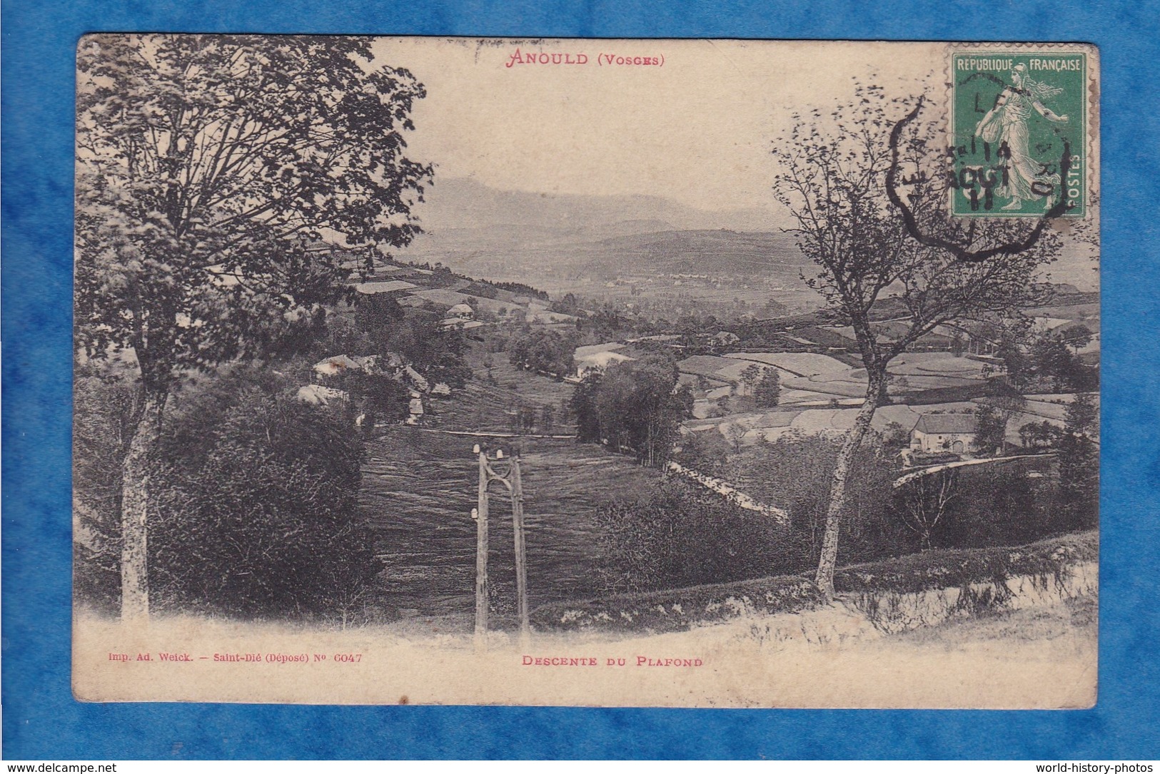 CPA - ANOULD - Descente Du Plafond - Cachet De Train FRAIZE à SAINT LEONARD - 1944 - Anould