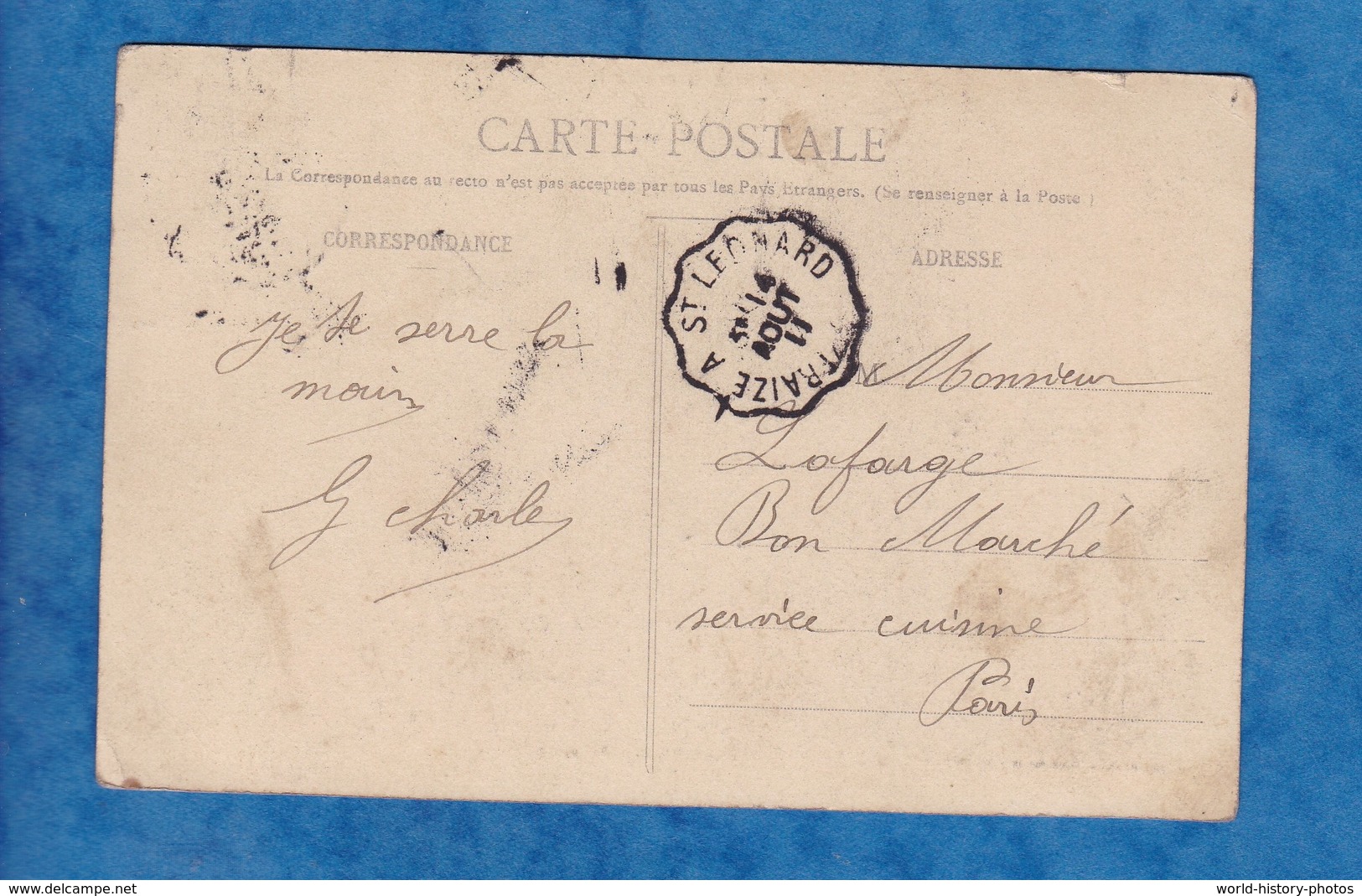 CPA - ANOULD - Descente Du Plafond - Cachet De Train FRAIZE à SAINT LEONARD - 1944 - Anould