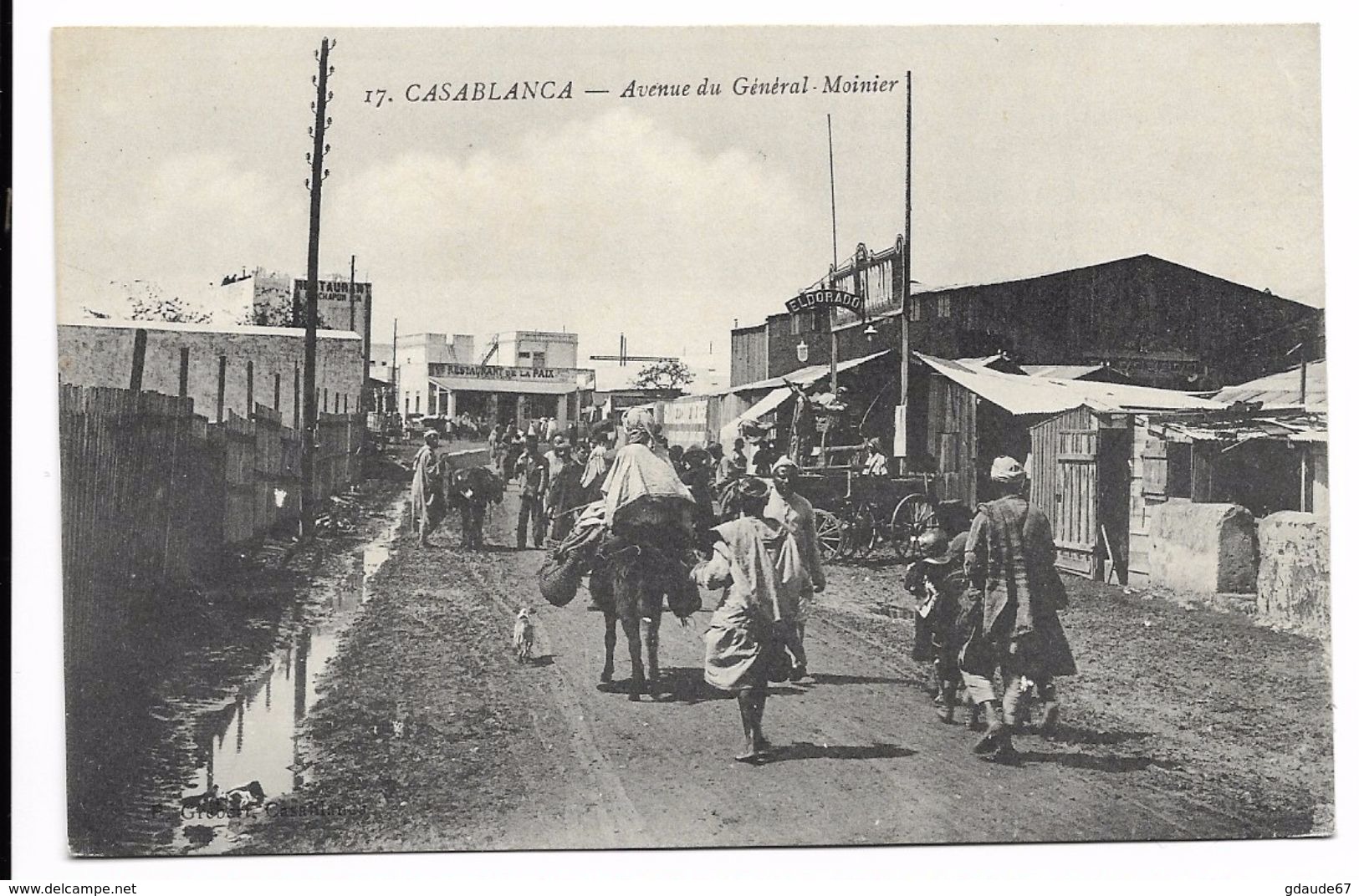 CASABLANCA (MAROC) - AVENUE DU GENERAL MOINIER - Casablanca