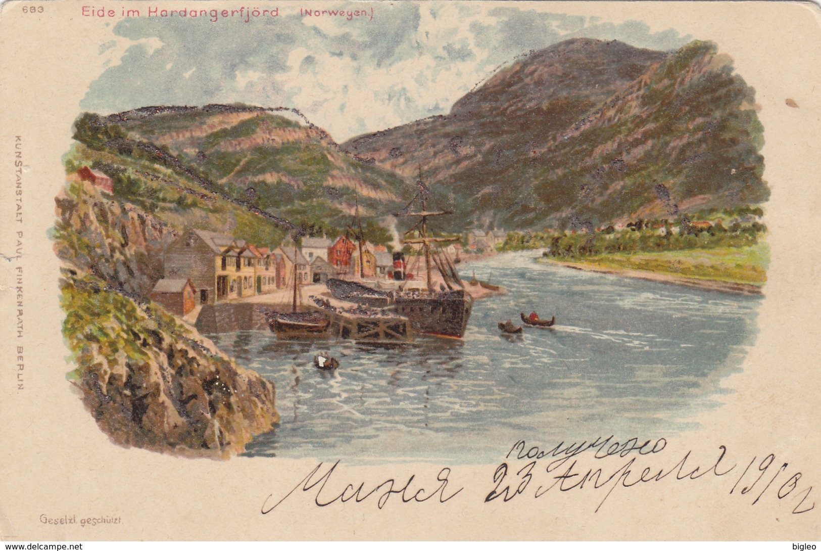 Eide Im Hardangerfjord - Litho - 1902       (A-51-110917/3) - Norway