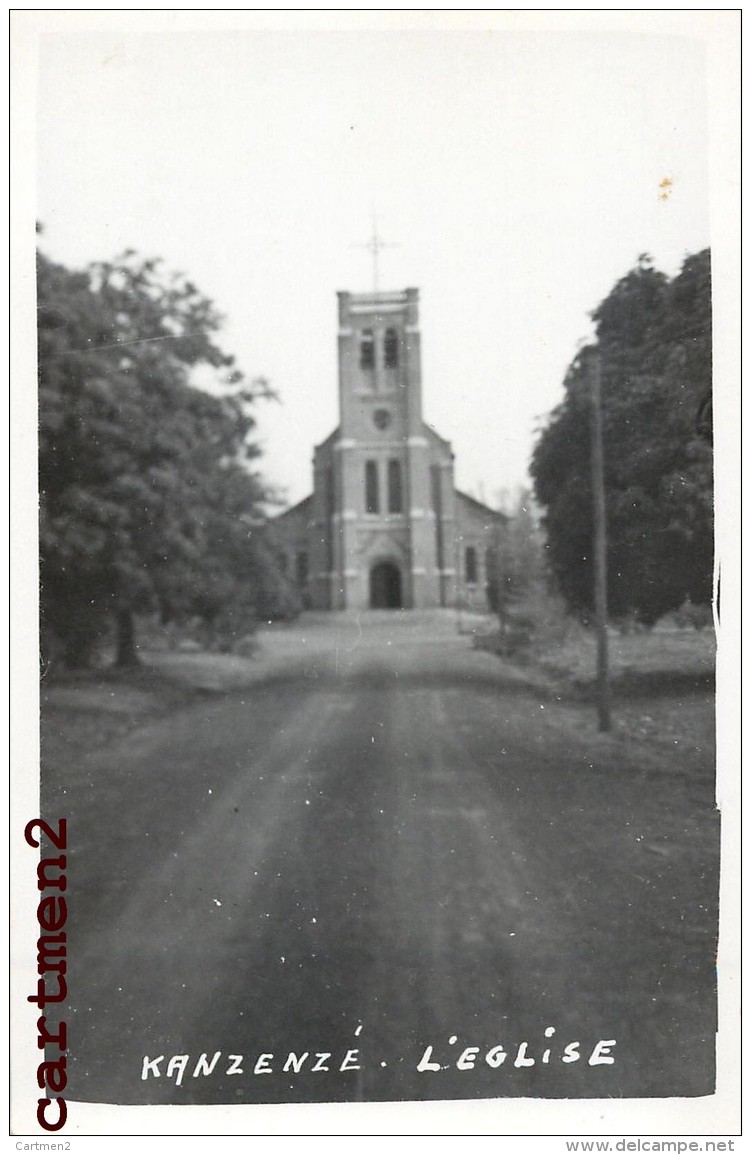 CARTE PHOTO : KANZENZE EGLISE CONGO ZAÏRE LUALABA - Autres & Non Classés