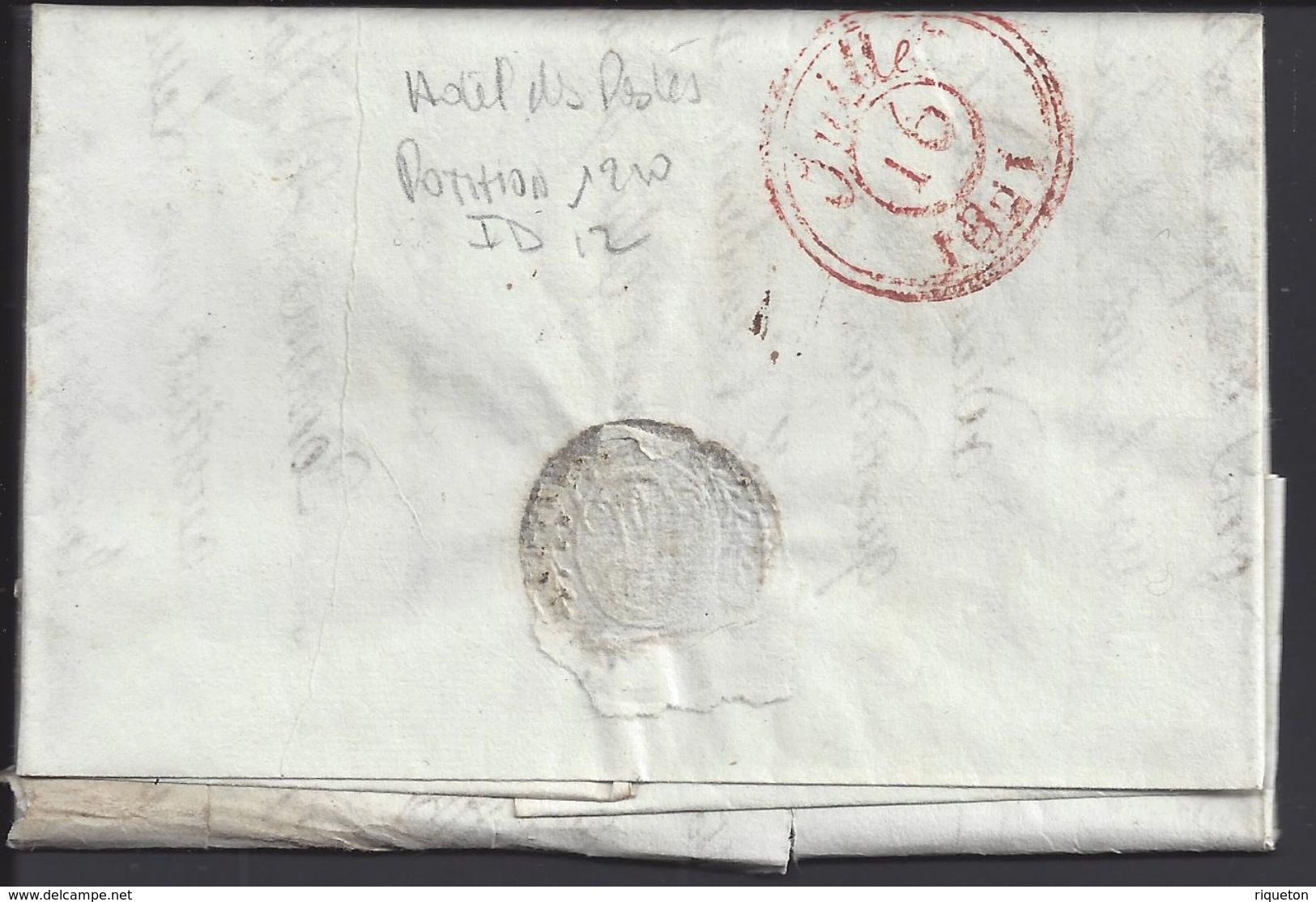 FR - 1821 - Lettre De Macon En Port Dû, Taxe Manuscrite 6 Décimes Pour Paris - B/TB - - 1801-1848: Précurseurs XIX