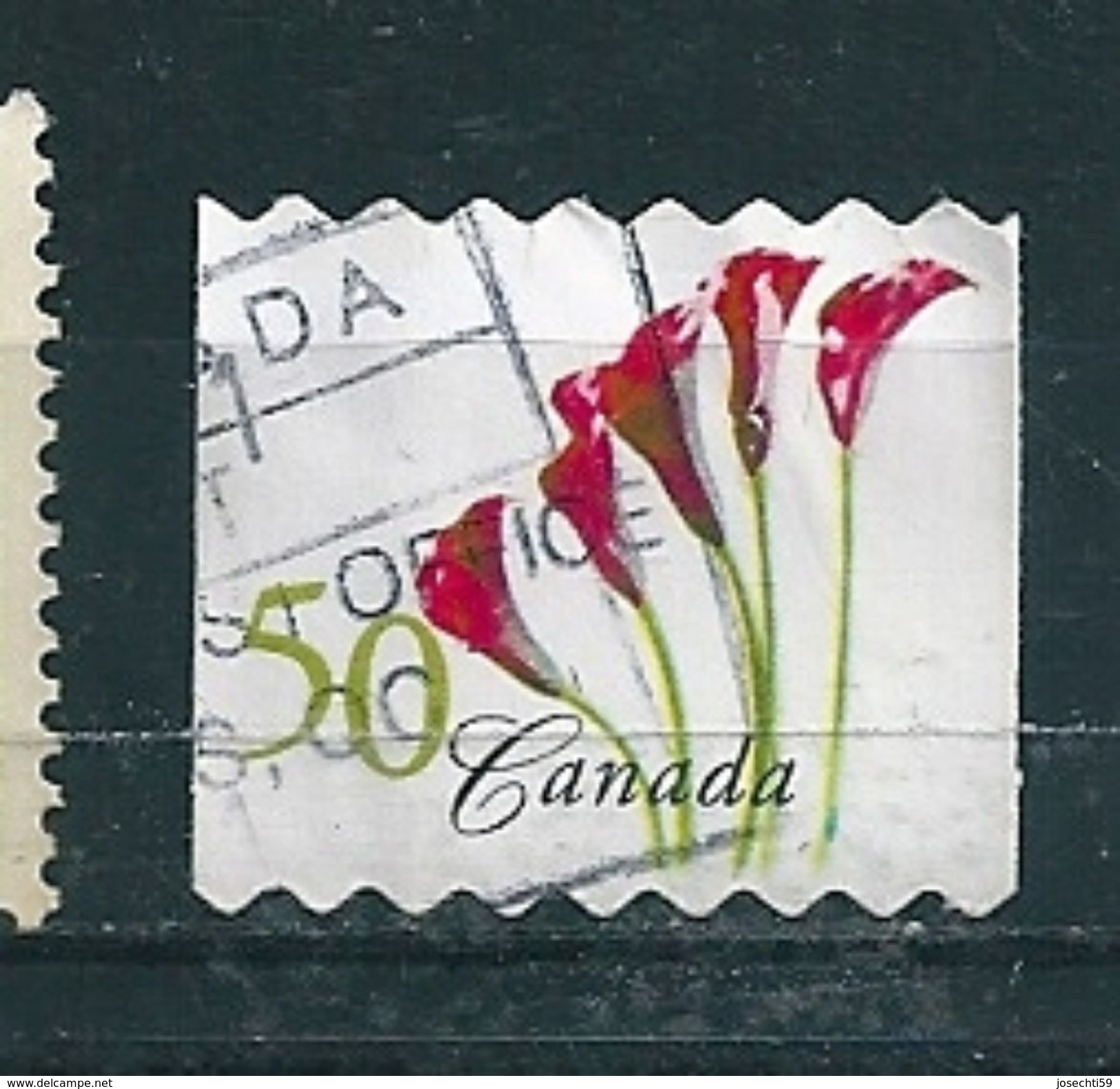 N°  2115 Lis Calla Arum D'Ethiopie Roulette TIMBRE STAMP Canada (2004) Oblitéré - Used Stamps