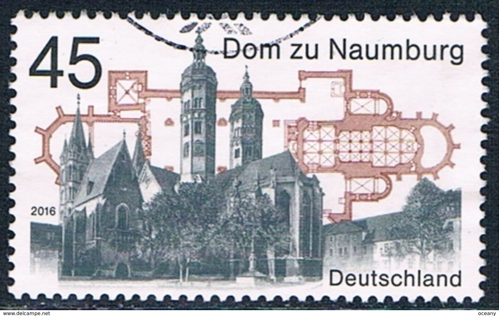 Allemagne Fédérale - Cathédrale Saints-Pierre-et-Paul De Naumbourg 3061 (année 2016) Oblit. - Oblitérés
