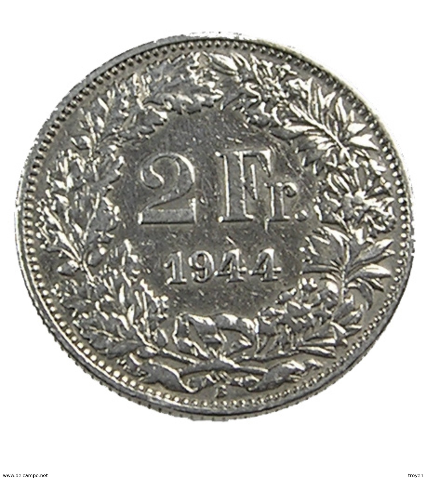 2 Francs - Suisse - 1944 - Ar. - TTB - - Otros & Sin Clasificación