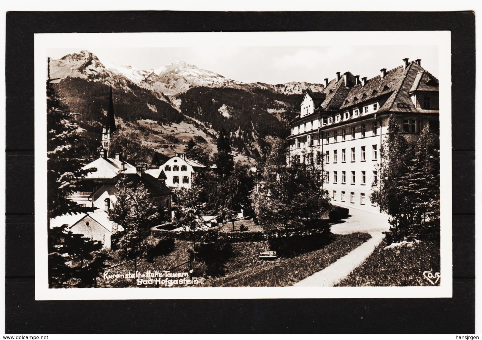 PRW398  POSTKARTE JAHR 1952 BAD HOFGASTEIN KURANSTALT HOHE TAUERN GEBRAUCHT  SIEHE ABBILDUNG - Bad Hofgastein