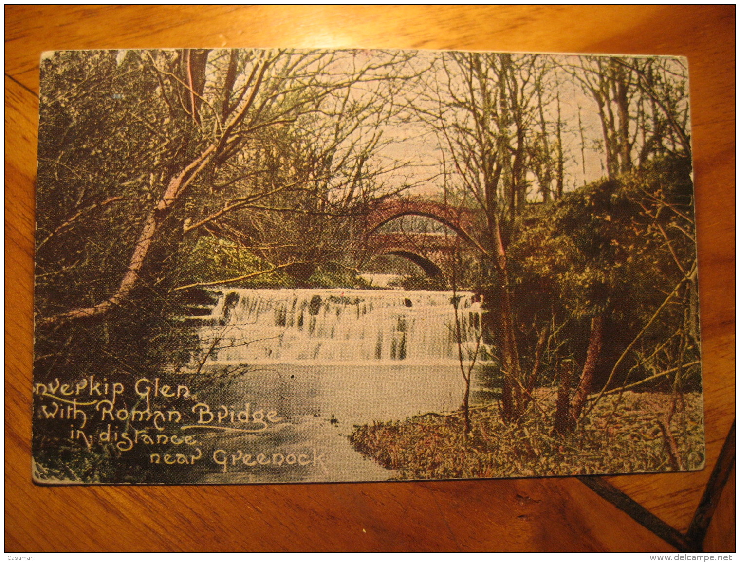 ROMAN BRIDGE GREENOCK Bath 1906 Cancel Post Card Renfrewshire Scotland UK GB - Renfrewshire