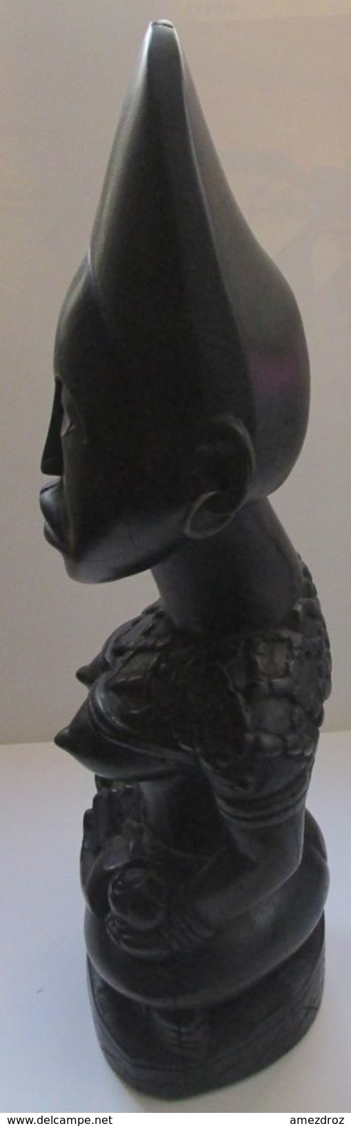 Afrique Occidentale Grande Statue Femme Avec Enfant Un Peut Plus De 4 Kg Hauteur Environ 52 Cm Bras Gauche Cassé (m) - African Art