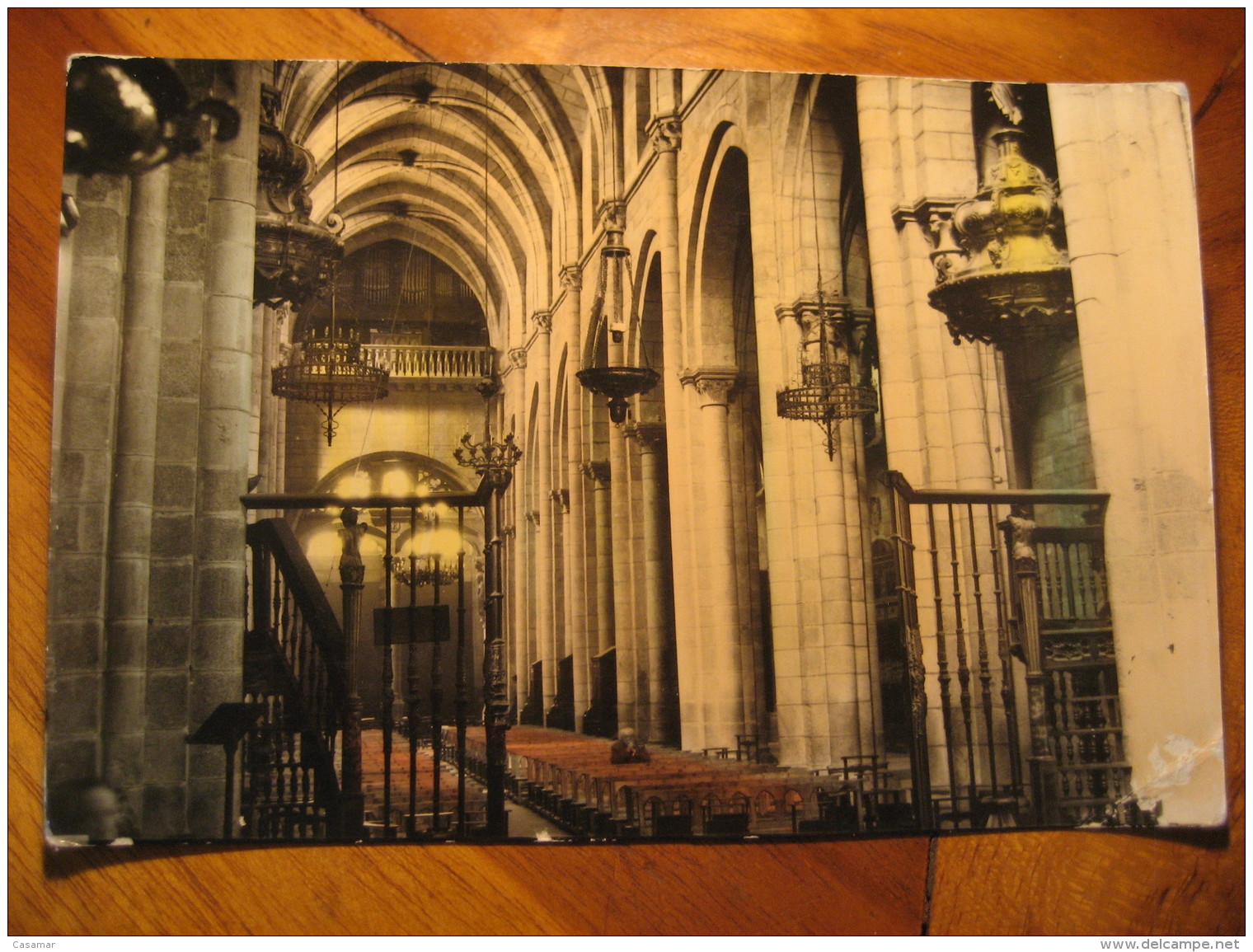 ORENSE Catedral Nave Central Galicia Post Card SPAIN - Orense