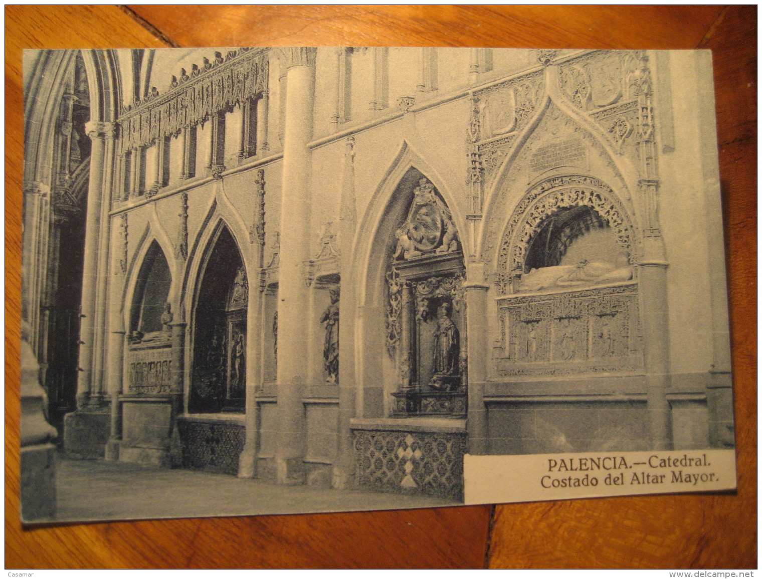 PALENCIA Catedral Costado Del Altar Mayor Castilla Post Card SPAIN - Palencia