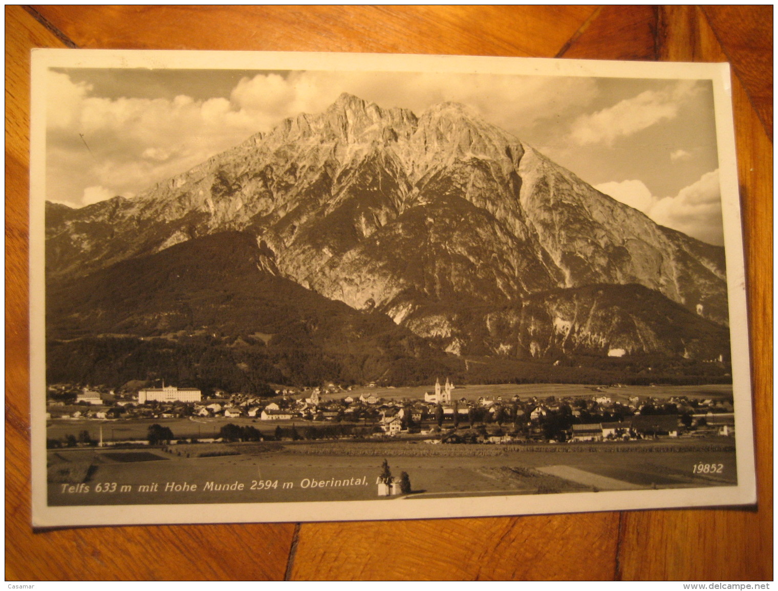 TELFS 633 M Mit Hohe Munde 2594 M Oberinntal Tirol Mountain Mountains Post Card AUSTRIA - Telfs