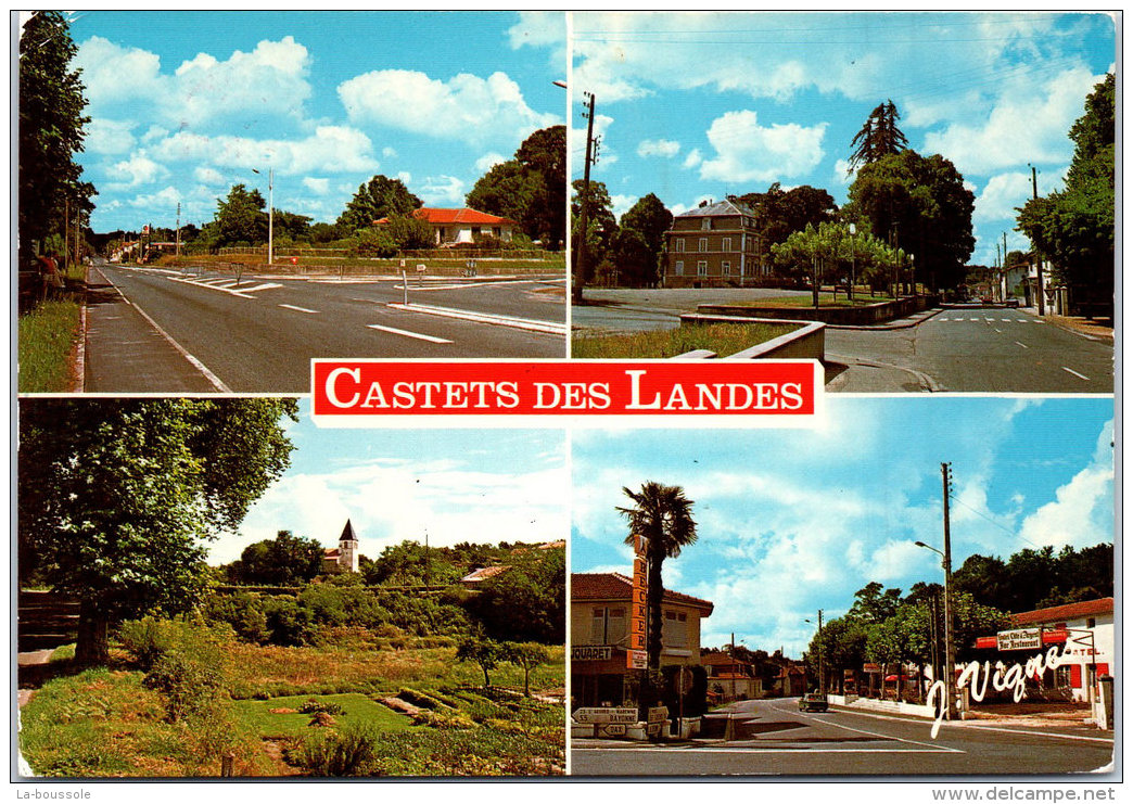 40 CASTETS DES LANDES - Carte Multivues. - Castets