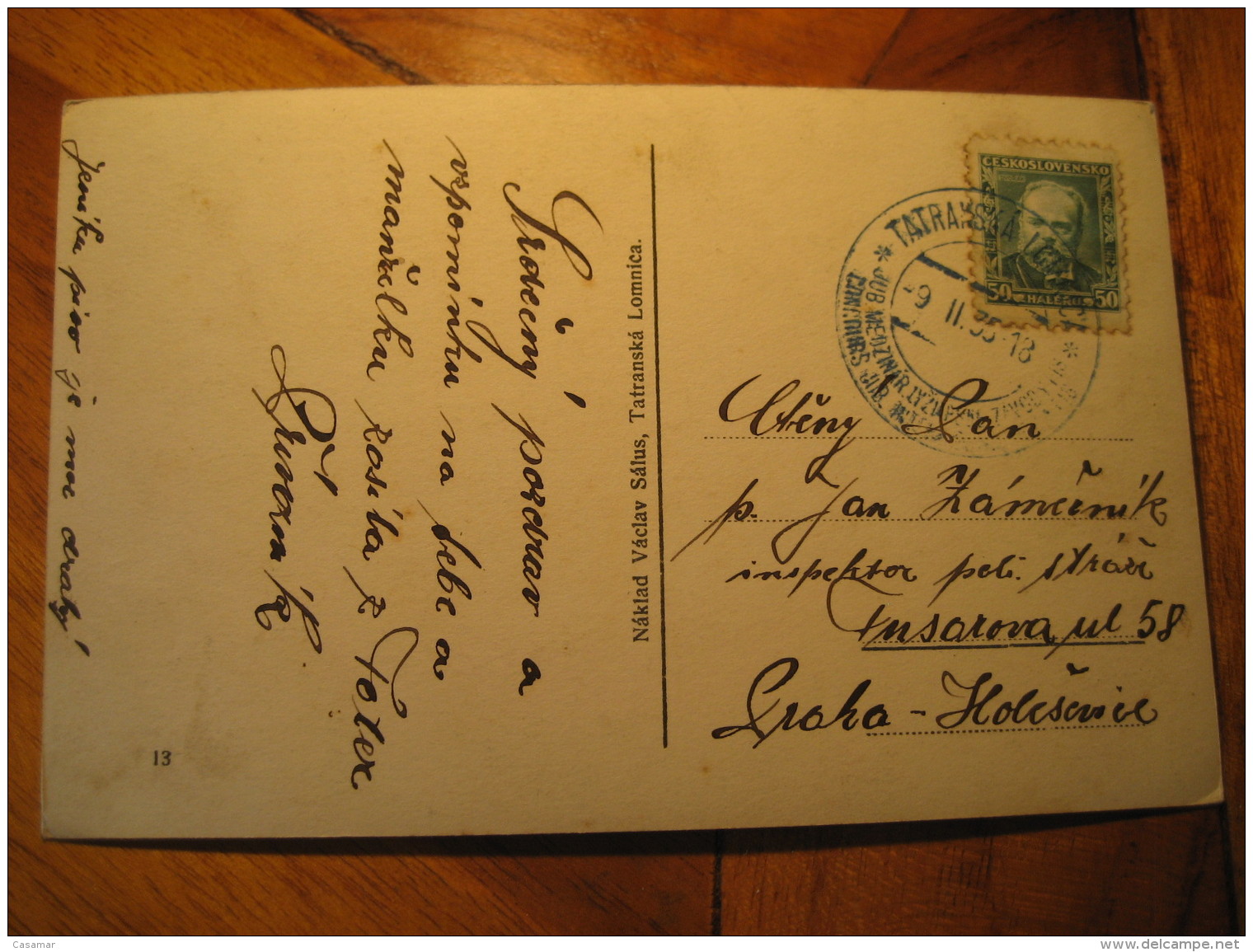 VYSOKE TATRY Tatranska Lomnica 1935 Post Card CZECHOSLOVAKIA - Czech Republic