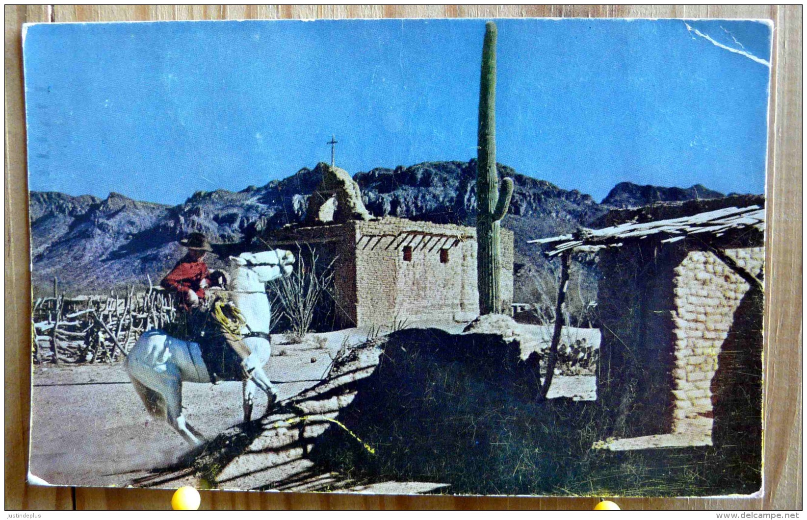 OLD TUCSON AS IT LOOKED IN THE YEAR 1859 FOR THE FILMING OF THE MOVIE ARIZONA SCAN R/V - Tucson