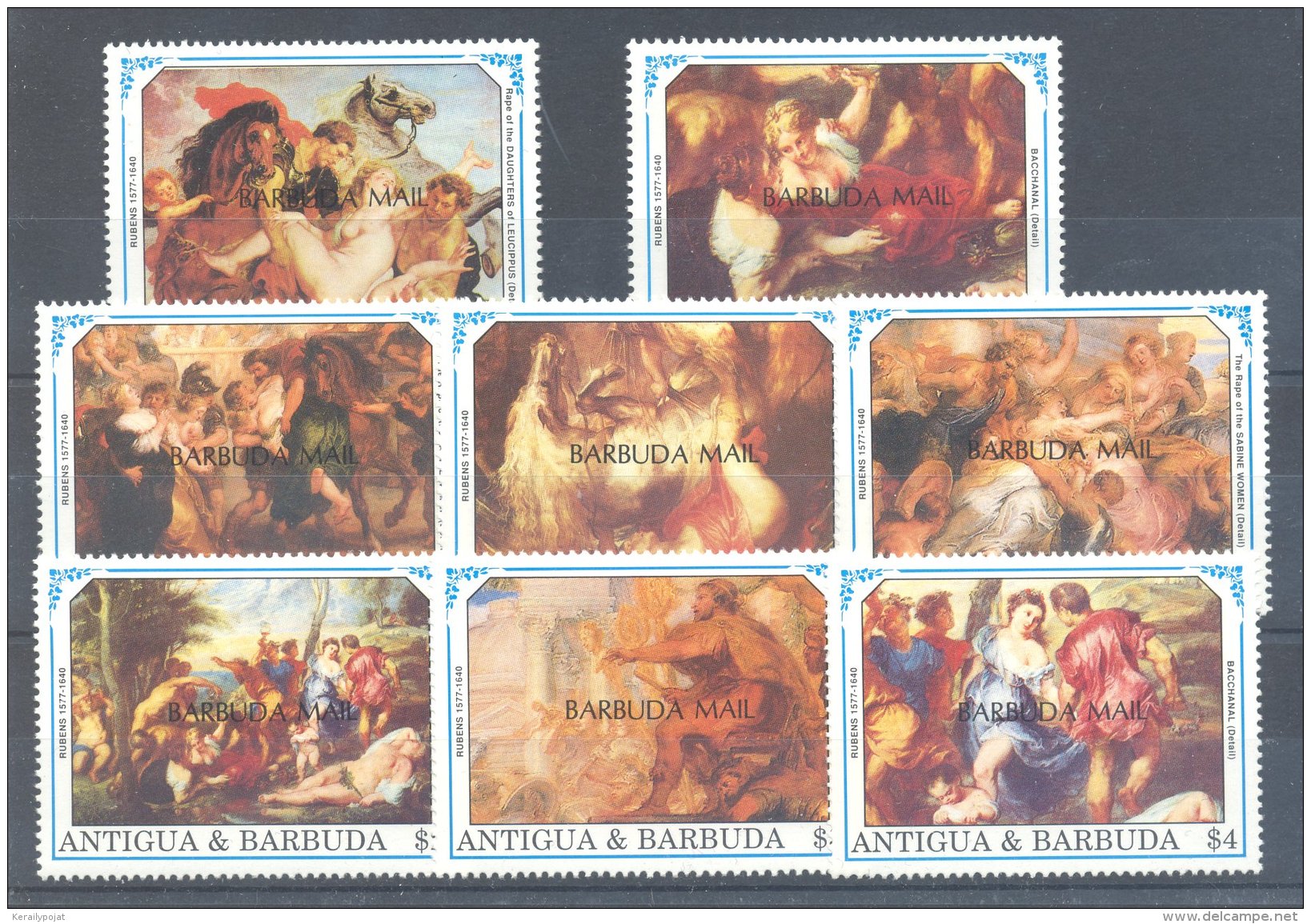 Barbuda - 1991 Rubens *mint HINGED*__(TH-2491) - Antigua Und Barbuda (1981-...)