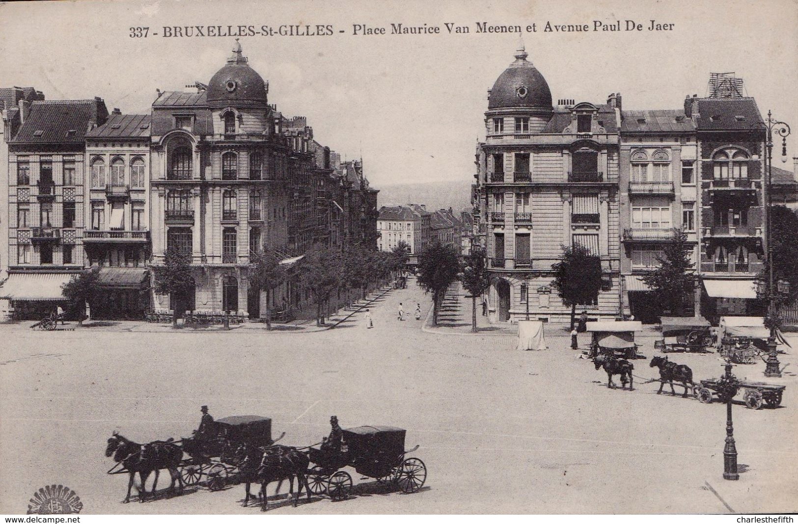 Bruxelles - St Gilles Place Maurice Van Meenen " Attelage " - Pas Courant - St-Gillis - St-Gilles