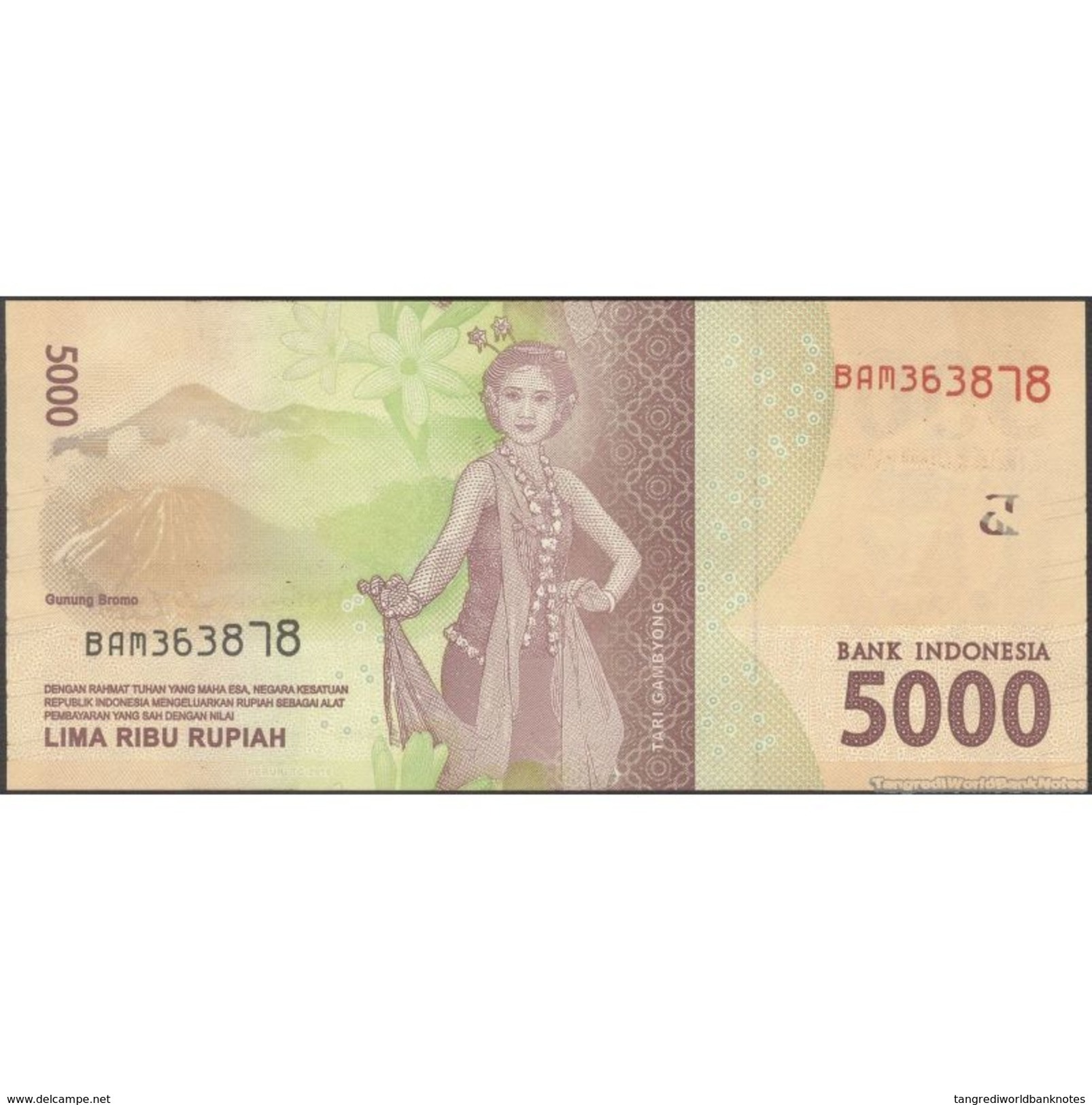 TWN - INDONESIA NEW - 5000 5.000 Rupiah 2016 Various Prefixes UNC - Indonesia