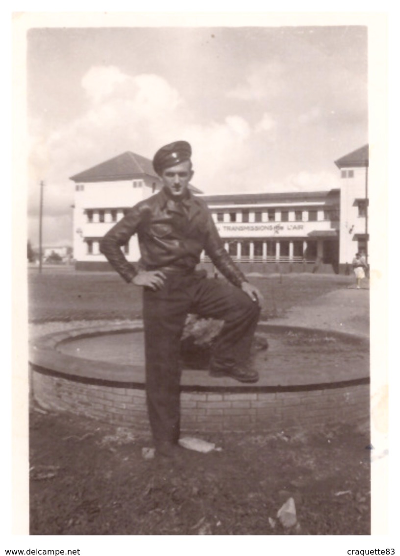 AVIATEUR  FES MAROC  15.11.1945  9,5x6cm - Guerre, Militaire