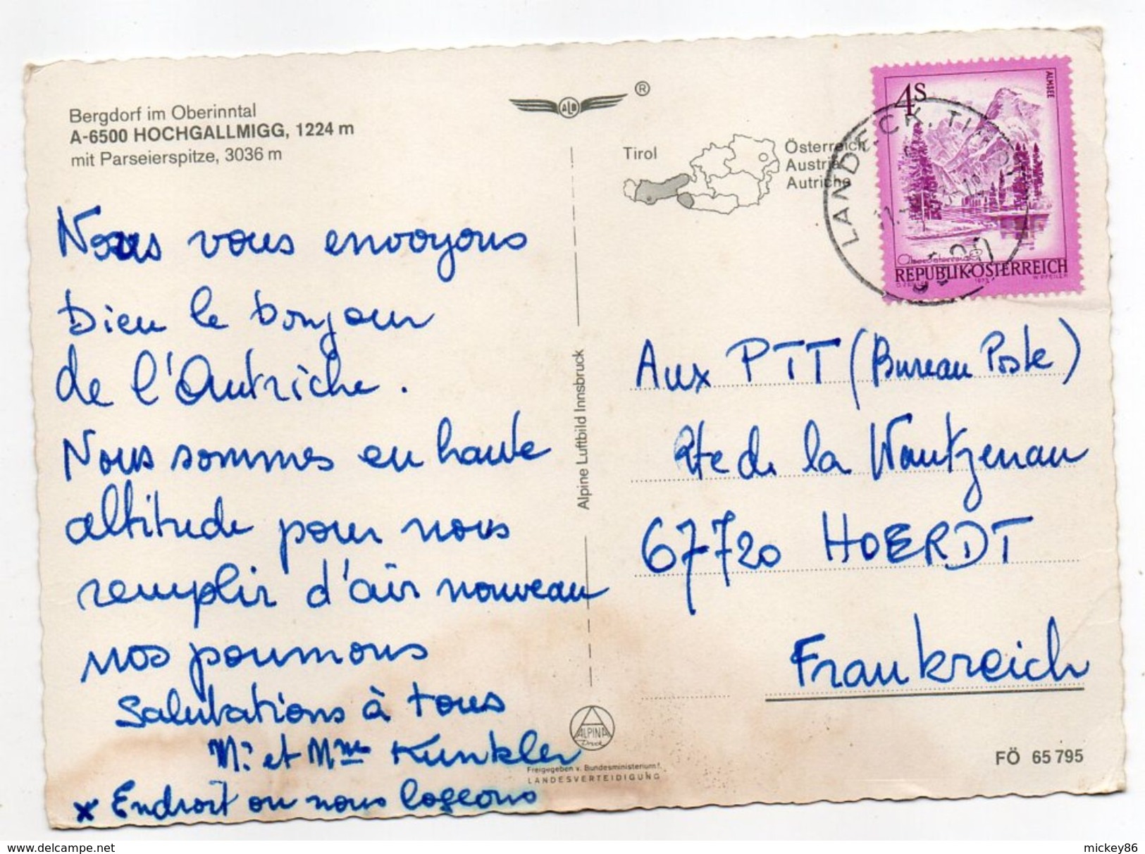 Autriche--HOCHGALLMIGG (alt 1224m)--  Vue Générale  --cachet --timbre...........à Saisir - Autres & Non Classés