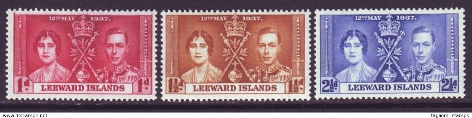 Leeward Islands, 1937, SG 95 - 97, Mint Hinged - Leeward  Islands