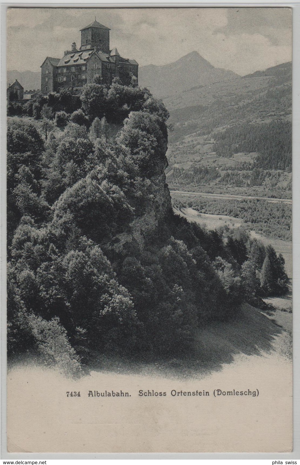 Albulabahn - Schloss Ortenstein Im Domleschg - Photo: Wehrli - Domleschg