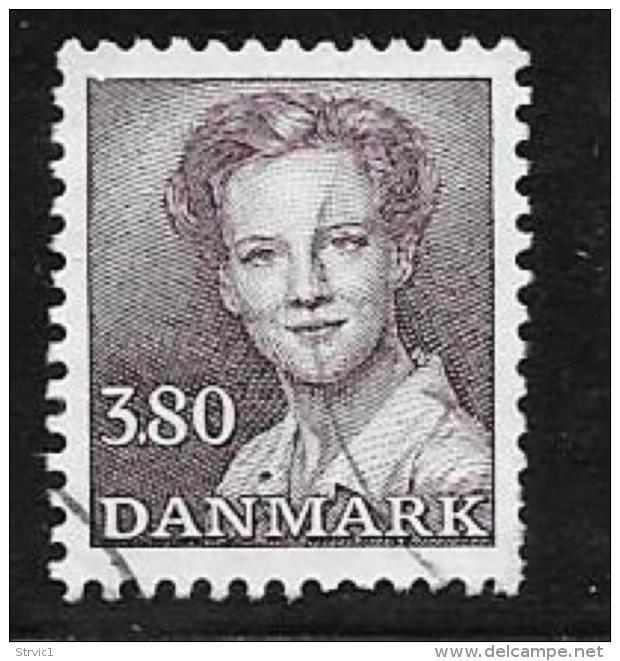 Denmark, Scott # 800 Used Numeral Margrethe, 1988 - Usati