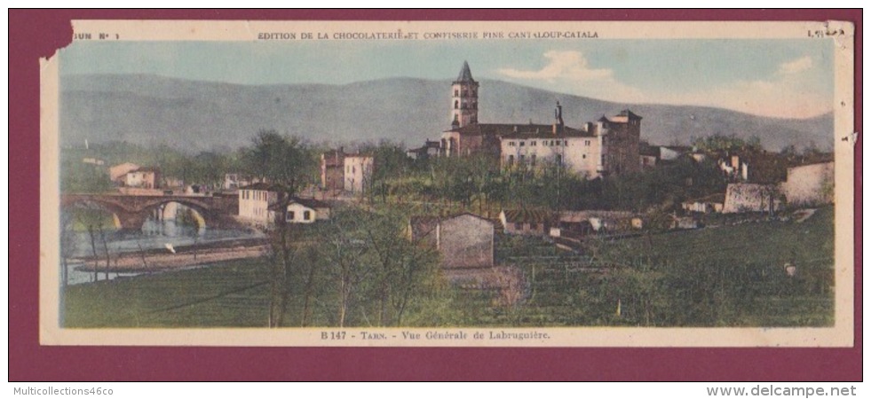 150917 - 66 ARLES SUR TECH Chocolaterie CANTALOUP CATALA CEMOI - VUE PANORAMIQUE CARTE DOUBLE - 81 LABRUGUIERE Vue - Labruguière