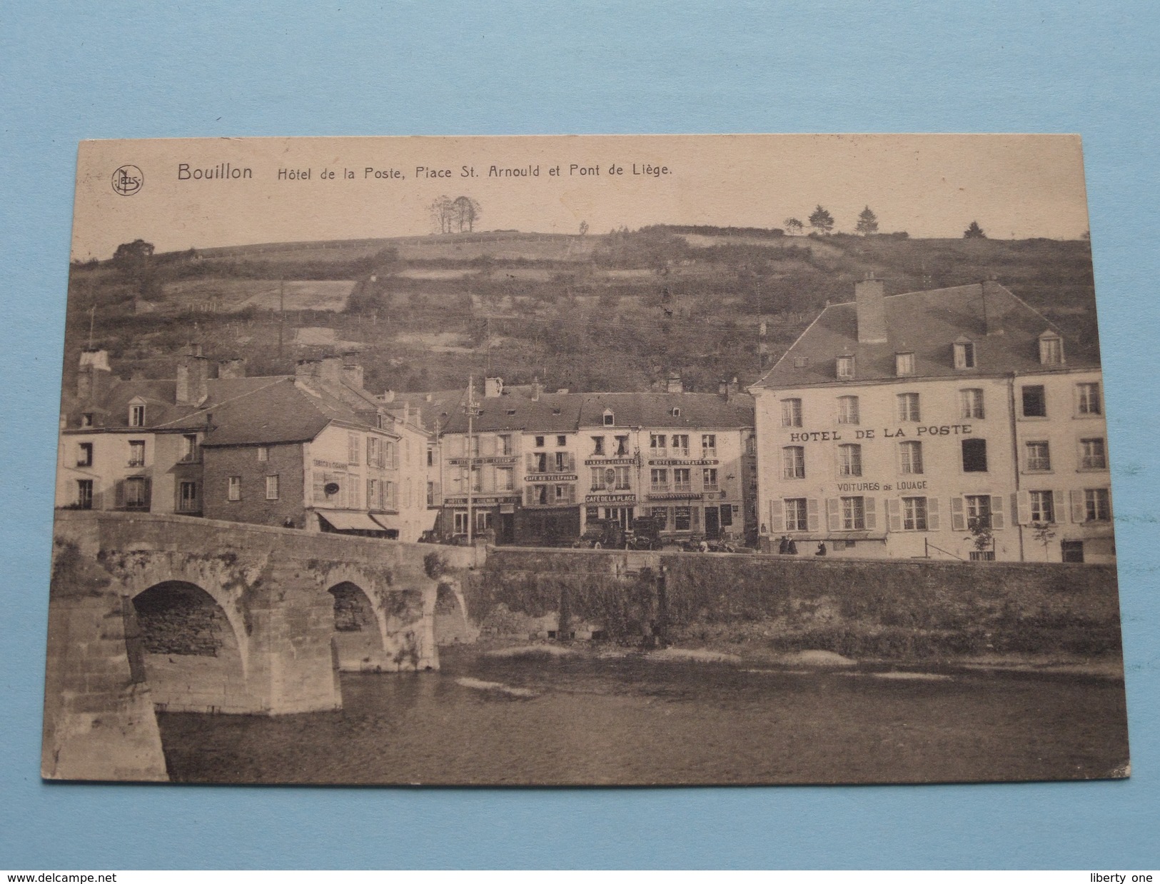 Hôtel De La Poste, Place St. Arnould Et Pont De Liège ( Thill ) Anno 1927 ( Zie Foto Voor Details ) !! - Bouillon